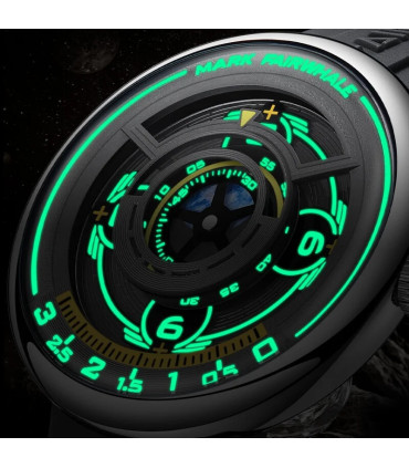 veilleuse, unique, montre, quartz, silicone, précision, sport, mode, élégance