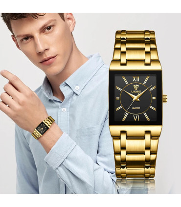 sophistication, luxe, montre, quartz, étanche, design, acier inoxydable