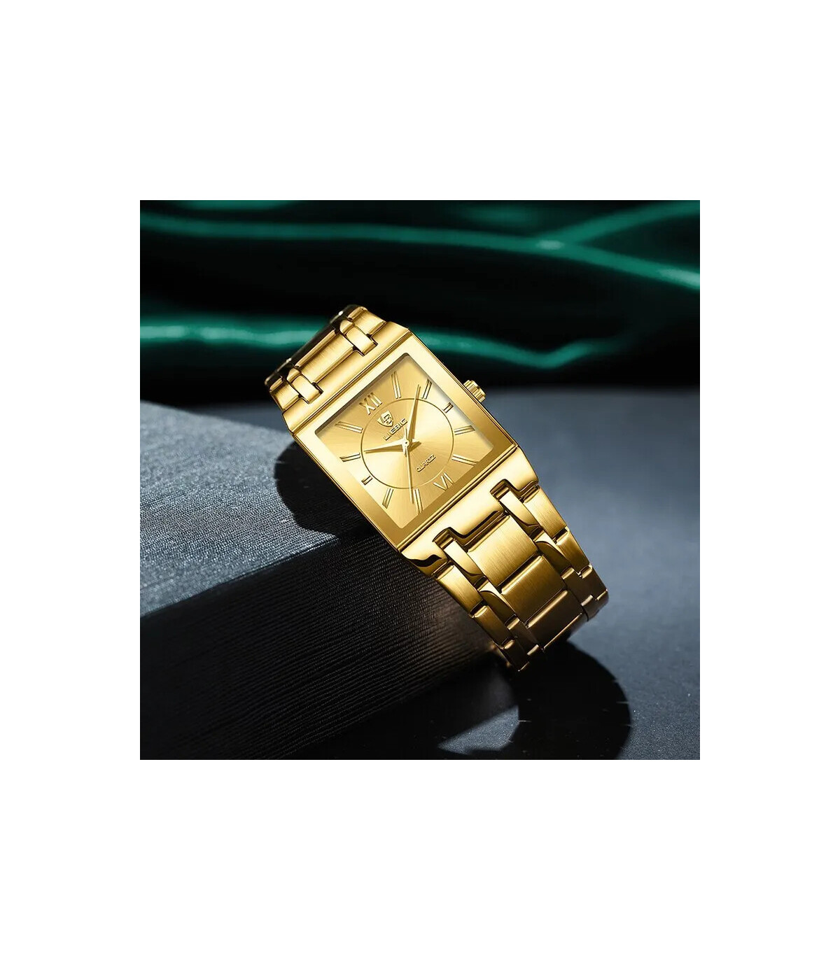 [Men Black], LIEBIG, luxe, montre, quartz, étanche, design, acier inoxydable