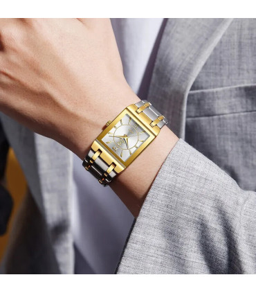 LIEBIG, doré, luxe, montre, quartz, étanche, femme, mode, élégance, homme