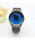 [Silver blue], montre, quartz, étanche, créatif, tendance, mode, moderne