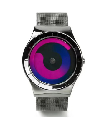 [Silver blue], montre, quartz, étanche, créatif, tendance, mode, moderne