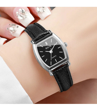 [C Without Box] Mode femmes montres décontracté petit cadran bracelet en cuir femmes montre à Q