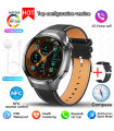 MAXIBAZARE.COM - Montre intelligente Huawei GT5Pro cuir noir: GPS, NFC, santé, appels Bluetooth