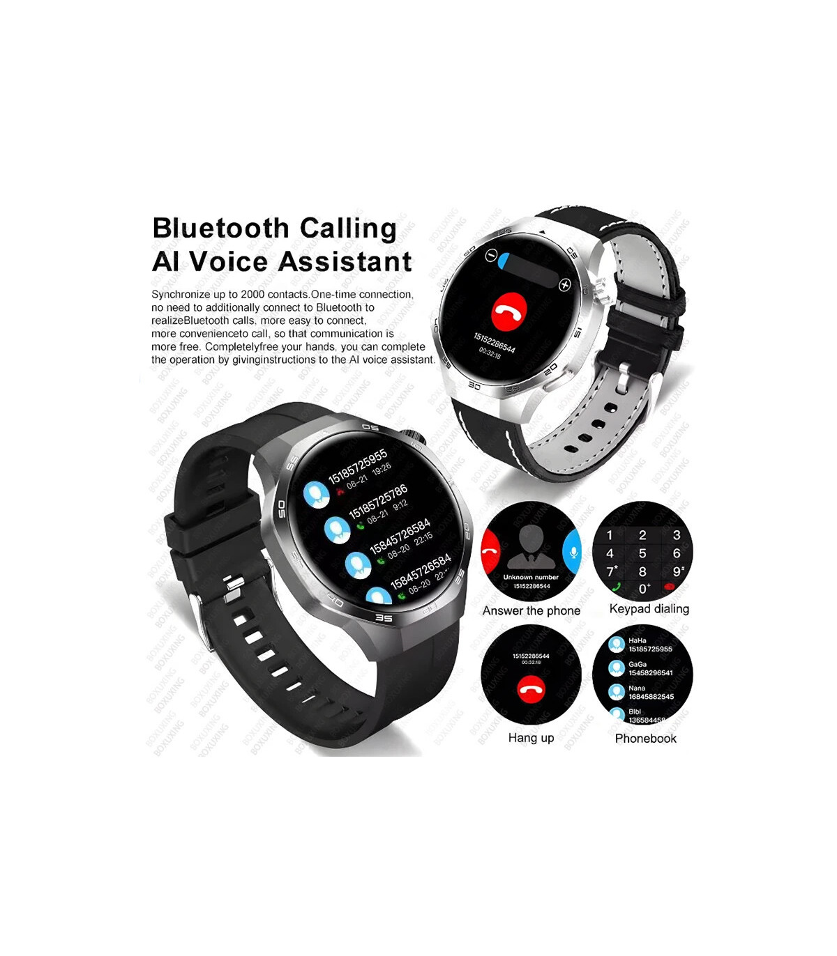 [GPS NFC Watch GT5Pro Black mesh belt] Nouveau pour Huawei montre GT5 Pro montre intelligente H